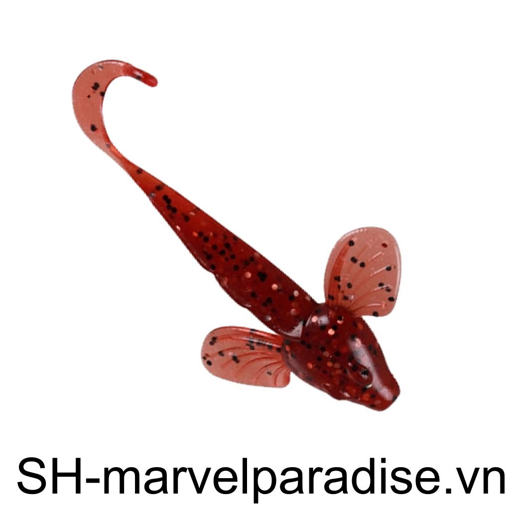 Set 6 Mồi Giả Nhử Cá Hình Sâu 10cm / 5 5g Bằng Nhựa