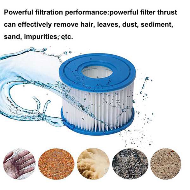 Hộp lọc hồ bơi 8 cái Loại S1 cho Intex PureSpaoHot Tub Filter.Pool Spa Filter cho Intex 29001E,1692 Spa Filter