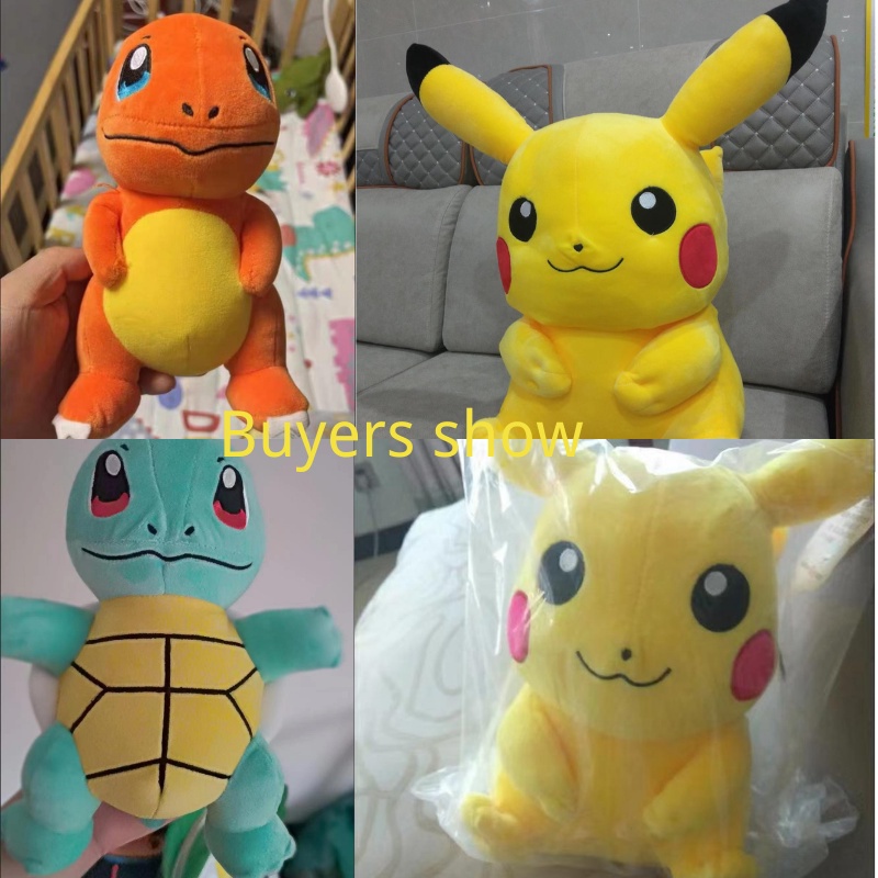 Búp bê pokemon pikachu eevee Bulbasaur đồ chơi sang trọng dễ thương món quà sinh nhật của trẻ em