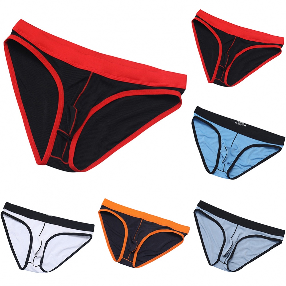 Quần Lót Nam Lưng Thấp Màu Xanh Navy Thoải Mái