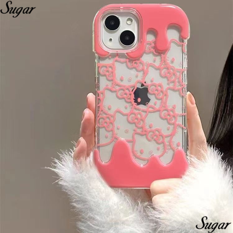 ✅Ốp Điện Thoại Màu Hồng In Hình Mèo kt 12 Dễ Thương Cho iPhone XR 148Promax 11 XS13 / FMCA
