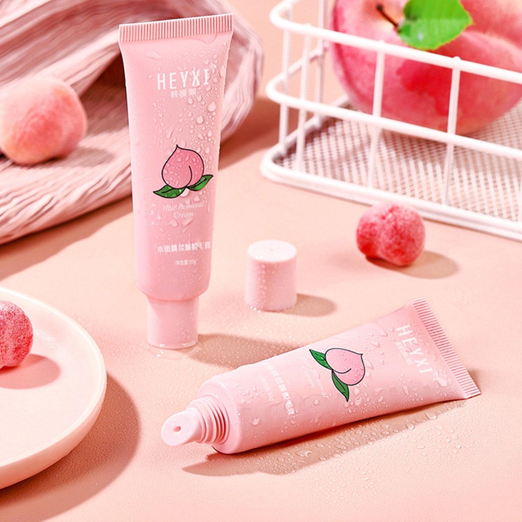 Kem Tẩy Lông 100g Hương Đào Không Đau Cho Vùng Da Dưới Cánh Tay Chân R2C3