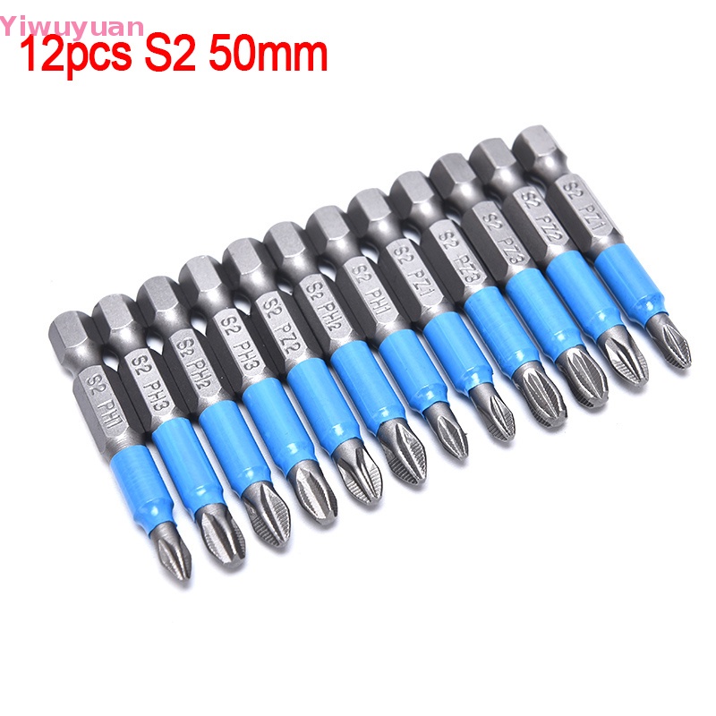 Bộ 12 Mũi Khoan Điện Một Mặt Chống Trượt PH 50mm Mới