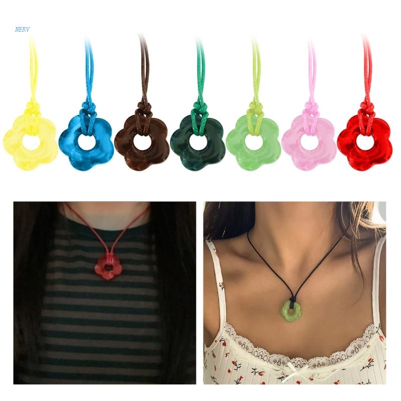 Vòng cổ Hình Hoa Lớn Phong Cách Hàn Quốc Cho Nữ