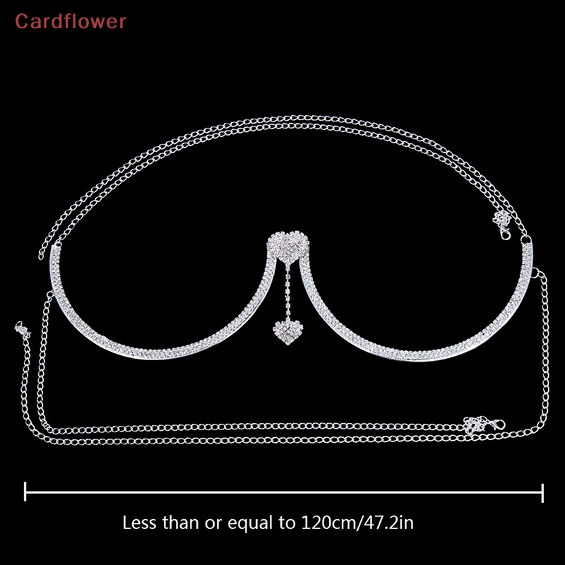 Dây Xích Đeo Cổ Áo Ngực Đính Đá Hình Trái Tim Gợi Cảm Cho Nữ