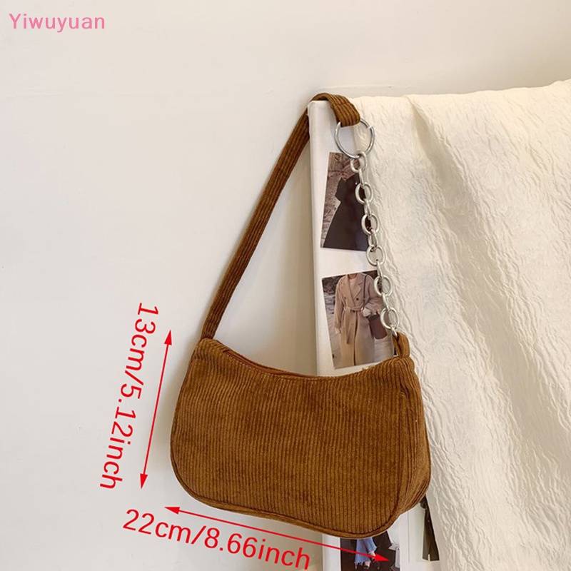 Túi Đeo Vai / Xách Tay Chất Liệu Nhung Corduroy Thời Trang Cho Nữ < Yiwuyuan > 2023