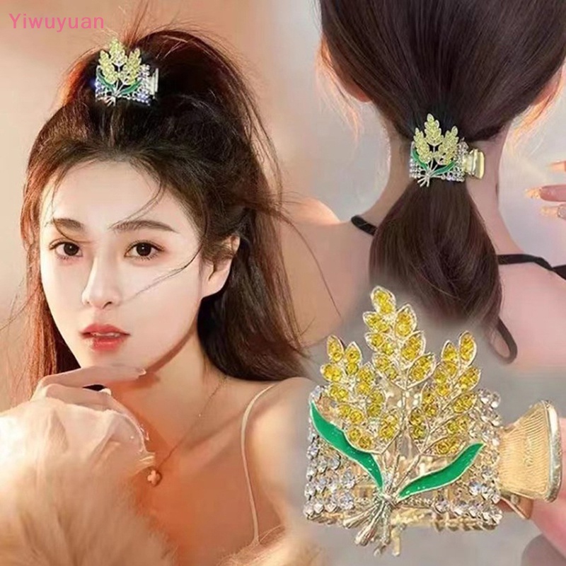 Kẹp Tóc Kim Loại Đính Đá Thời Trang Mới Cho Nữ