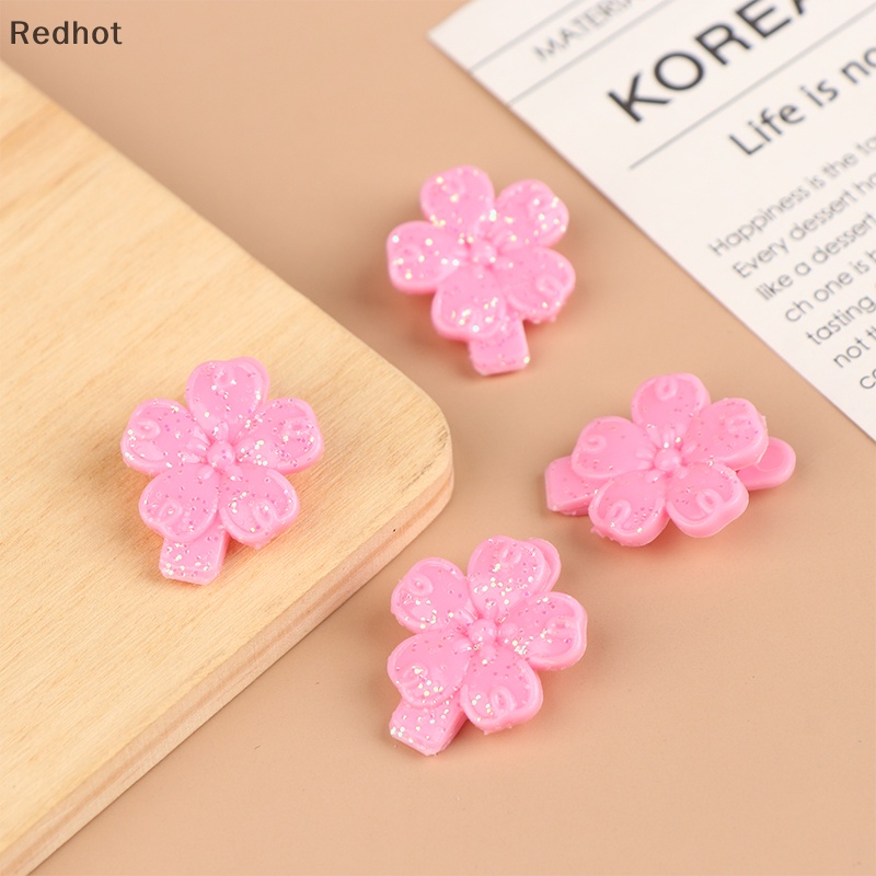 Bộ 2 Kẹp Tóc Hình Hoa Xinh Xắn Cho Búp Bê 1 / 6