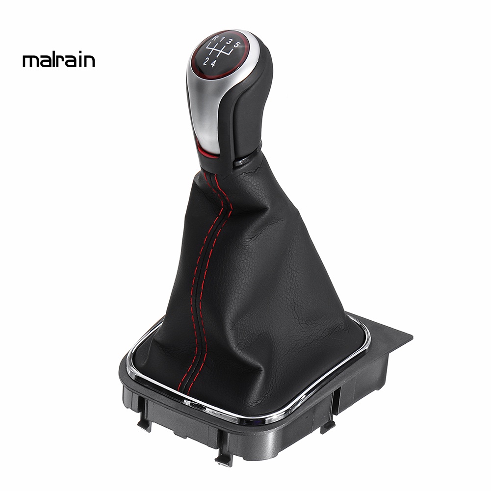 Tay Nắm Cần Số Giả Da 5 / 6 Tốc Độ Kèm Vỏ Bọc Bảo Vệ Dành Cho Xe Golf MK5 MK6