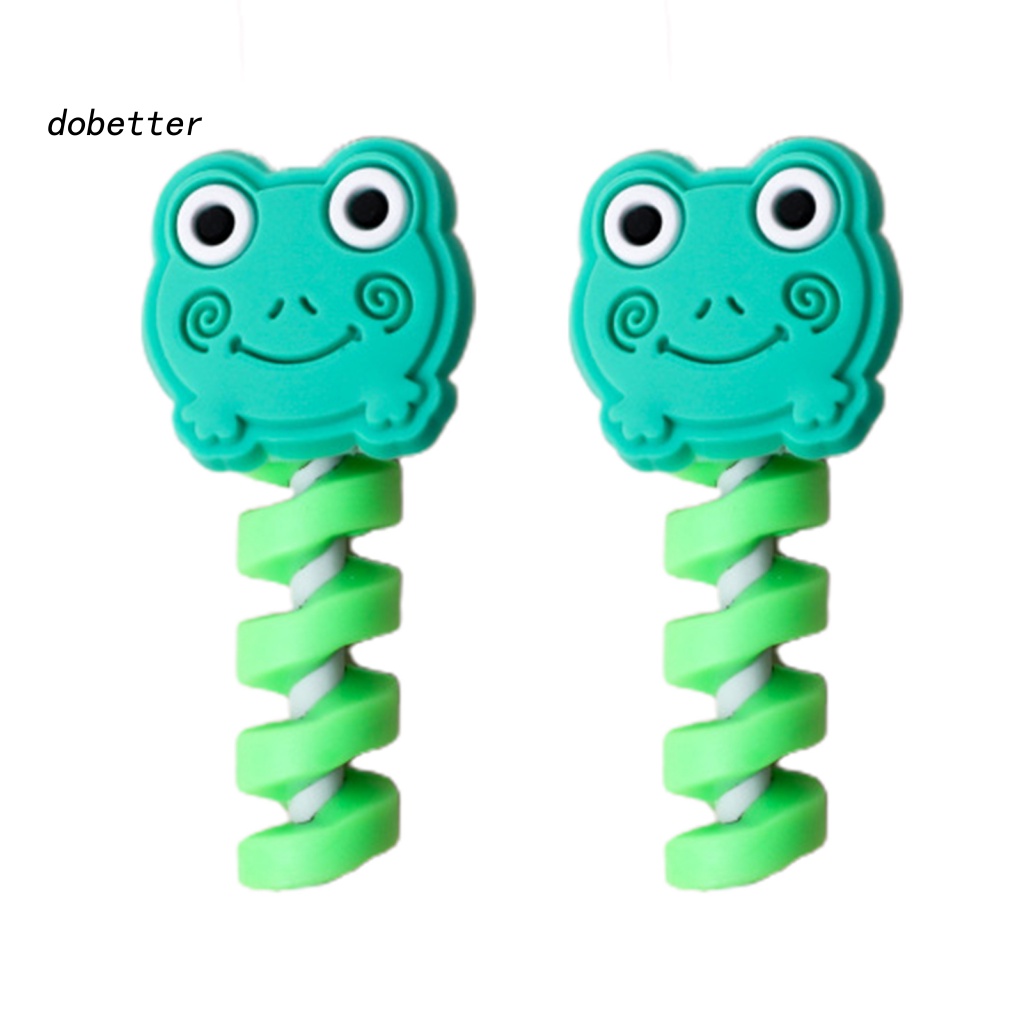 Bộ 2 Phụ Kiện BảO Vệ Dây Cáp Sạc USB Hình Gấu Hoạt Hình