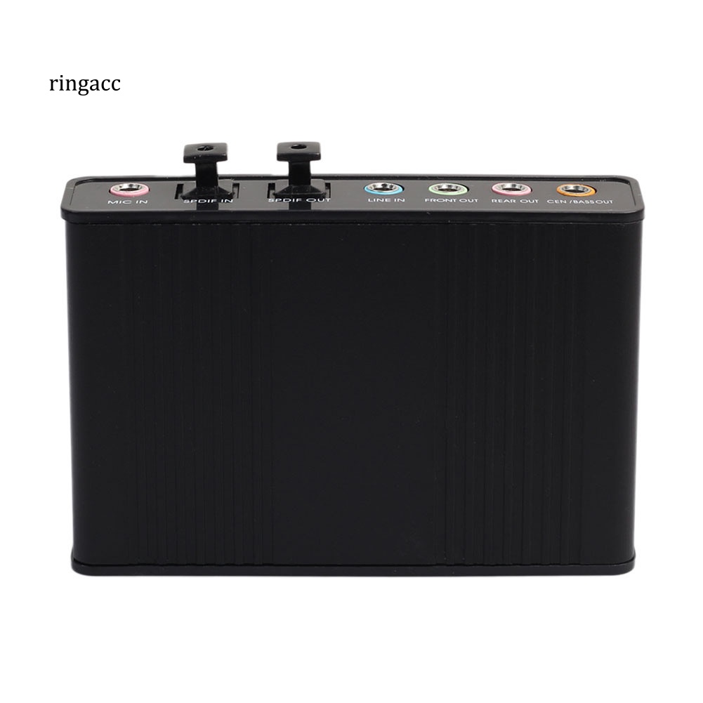 Thẻ Âm Thanh Quang Học 6 Kênh 5.1 RGA USB 2.0 Cho Notebook Laptop PC
