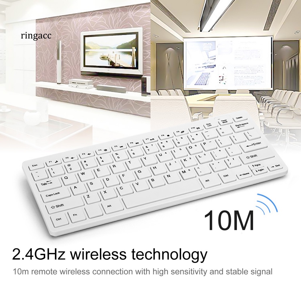 Set 2 Bàn Phím Cơ HK-03 Không Dây Di Động Không Gây Tiếng Ồn Cho Văn Phòng