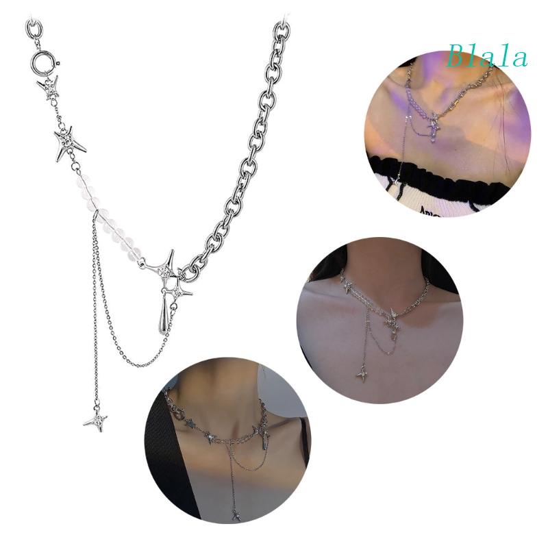 Dây Chuyền Choker Hình Ngôi Sao Tua Rua Thời Trang Dành Cho Nữ