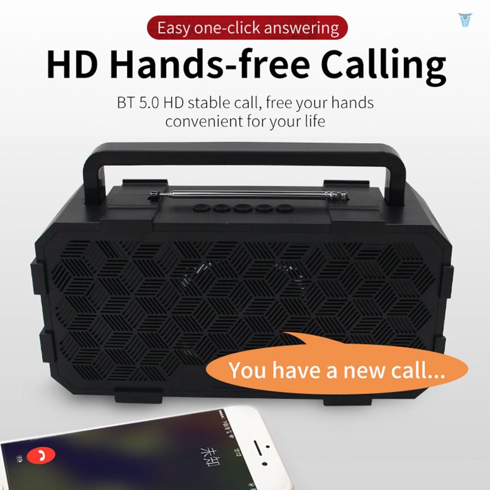 Loa Bluetooth 5.0 J831 Không Dây Có Đèn Pin Hỗ Trợ AUX TF Cổng USB Cho Hoạt Động Ngoài Trời