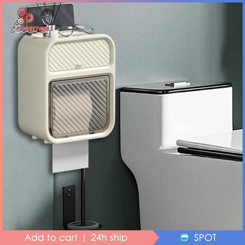 Hộp Đựng Khăn Giấy Hai Tầng Sắp Xếp Gọn Gàng Cho Nhà Bếp Nhà Tắm Prettyia1