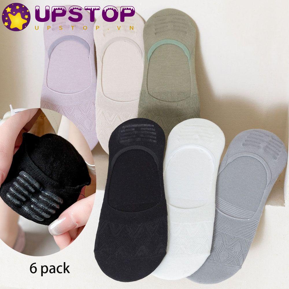 Set 6 Đôi Tất Cotton Chống Trượt Màu Sắc Xinh Xắn
