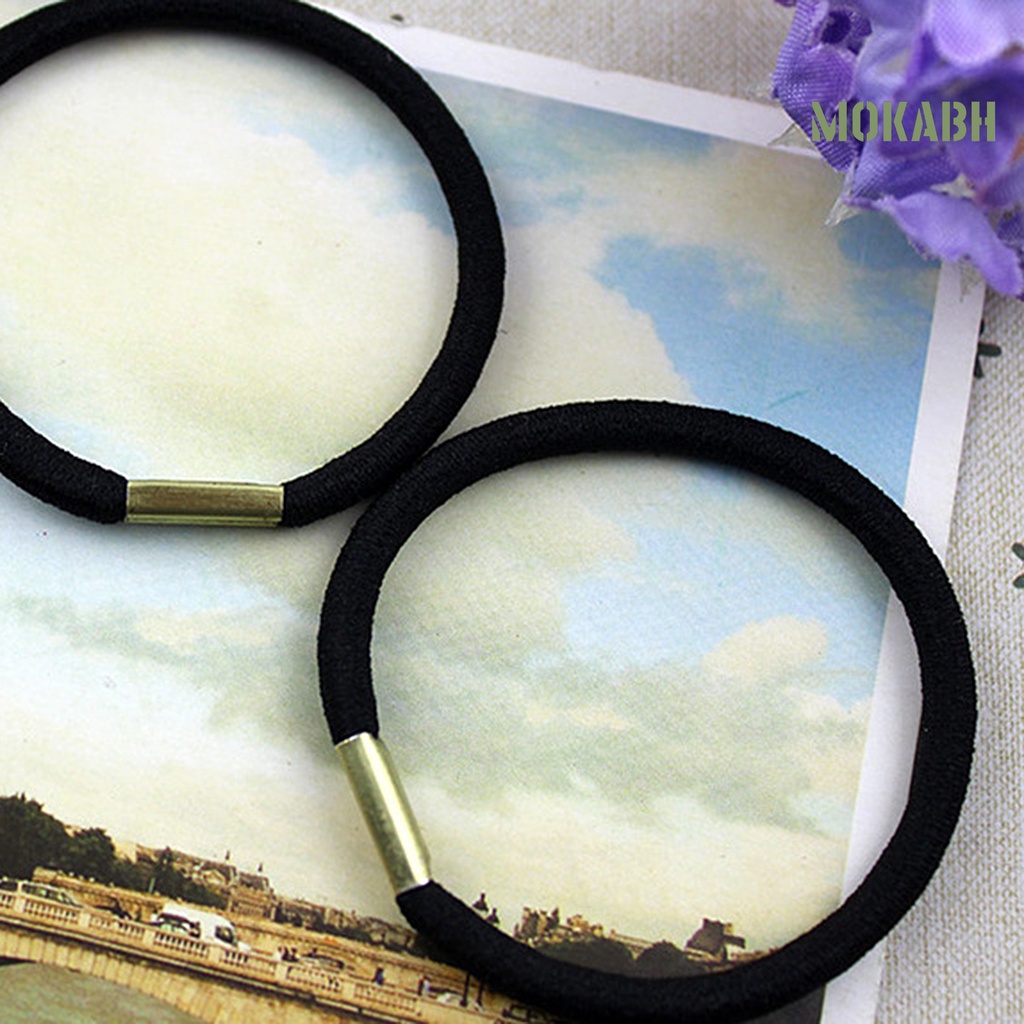 100 Dây Thun Buộc Tóc Co Dãn Có Giá Đỡ