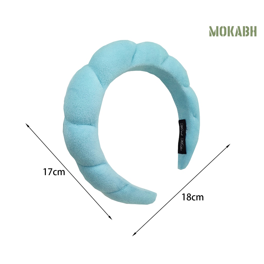 Băng Đô Cài Tóc Bằng Xốp Chống Trượt Màu Sắc Đơn Giản Phong Cách Hàn Quốc