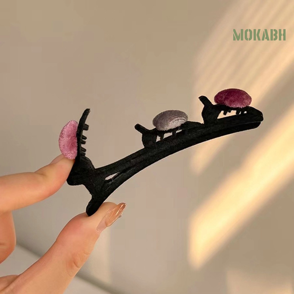 Kẹp Tóc Hai Lớp Họa Tiết Trái Tim Đơn Giản Thanh Lịch Cho Nữ