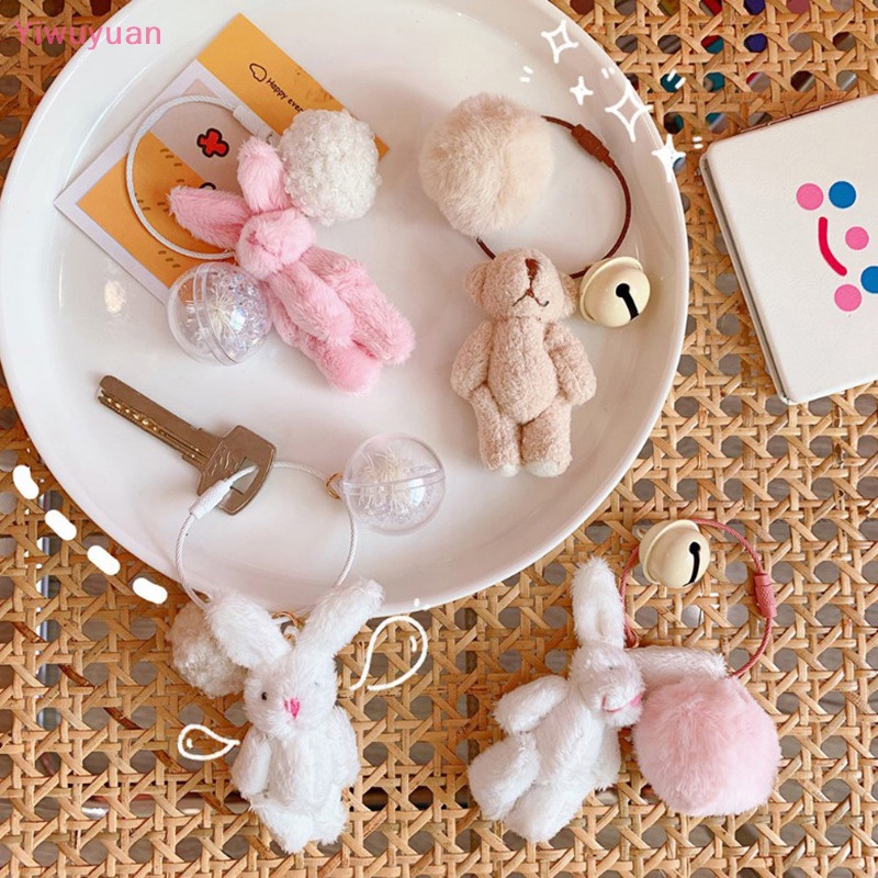 Móc Khóa Thỏ Bông Dễ Thương Thời Trang Hàn Quốc Mới