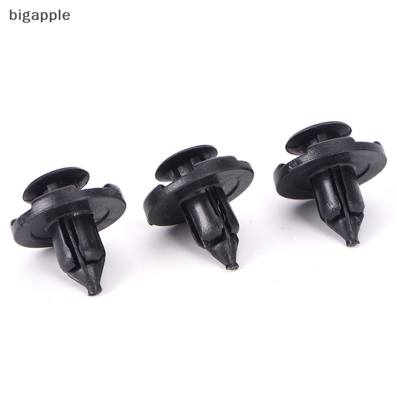 FENDER Set 50 Đinh Tán Nhựa Màu Đen 8mm Phụ Kiện Dành Cho Xe Ô Tô Set 50 Đinh Tán Nhựa 8mm Màu Đen Cho Xe Hơi Ốp Điện Thoại Thời Trang Cho Iphone 50X 8 50X 8