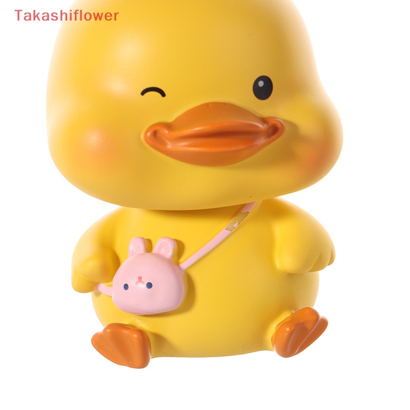 Mô Hình Chú Vịt Lắc Đầu Bằng Nhựa Resin Dễ Thương Trang Trí Xe Hơi