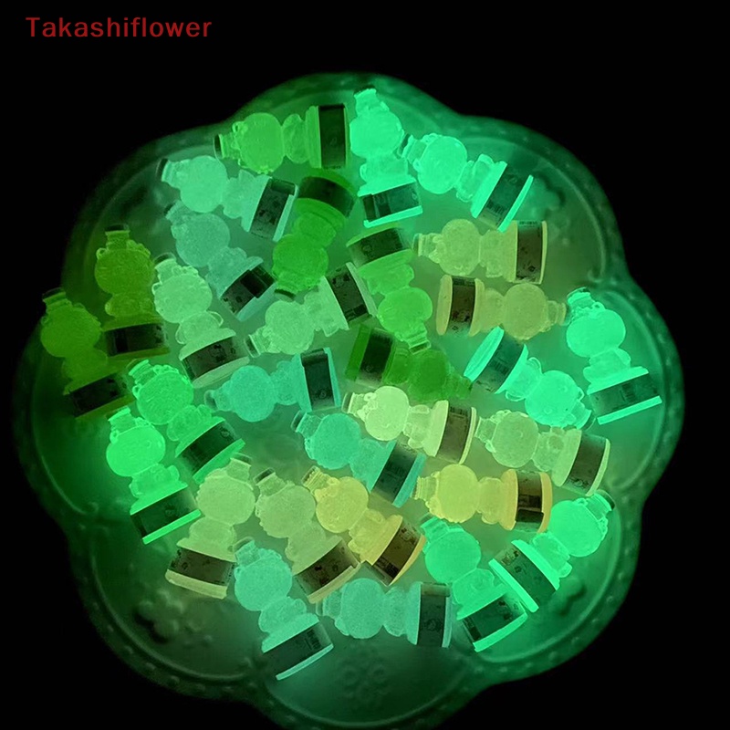 Bộ 5 Bình Sữa Đồ Chơi Mini Bằng Nhựa Resin Phát Sáng Dễ Thương Trang Trí Điện Thoại DIY