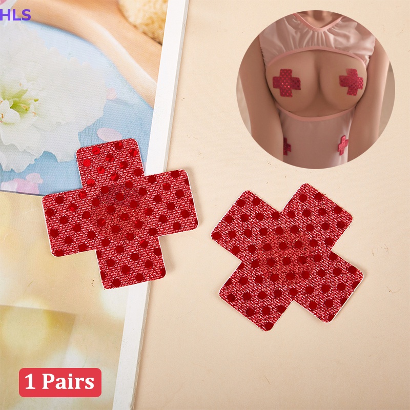 1 Cặp Miếng Dán Ngực Tự Dính Hình Chữ Thập