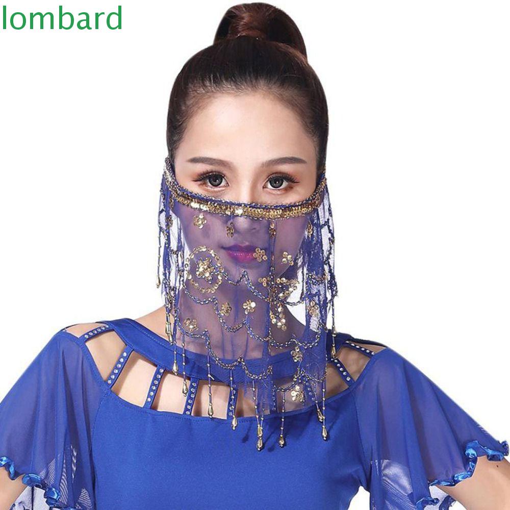 Mạng Che Mặt Phối Lưới Đính Kim Sa Lấp Lánh Thời Trang Cho Nữ