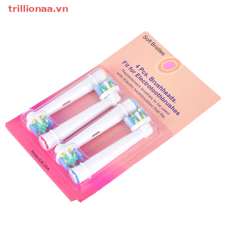 Bộ 4 Đầu Bàn Chải Đánh Răng Điện Thay Thế Cho Braun oral B