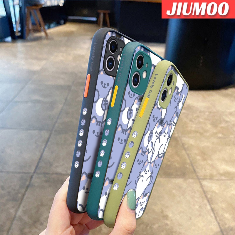 Ốp Điện Thoại Silicone Trong Suốt Nhám Chống Sốc In Hình Mèo Hoạt Hình Dễ Thương Cho Realme 3 3i 3 Pro