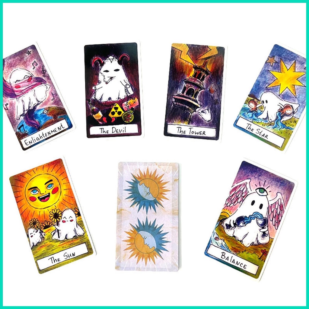 Bộ Bài Tarot Phiên Bản Tiếng Anh Đầy Màu Sắc Dễ Thương