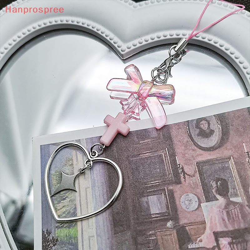 Hanprospree > Dây Đeo Điện Thoại Di Động Trong Suốt Đính Nơ Trái Tim Tươi Tắn Nhỏ Nhắn Nhẹ Nhàng Đa Năng Thời Trang Mùa Hè Cho Học