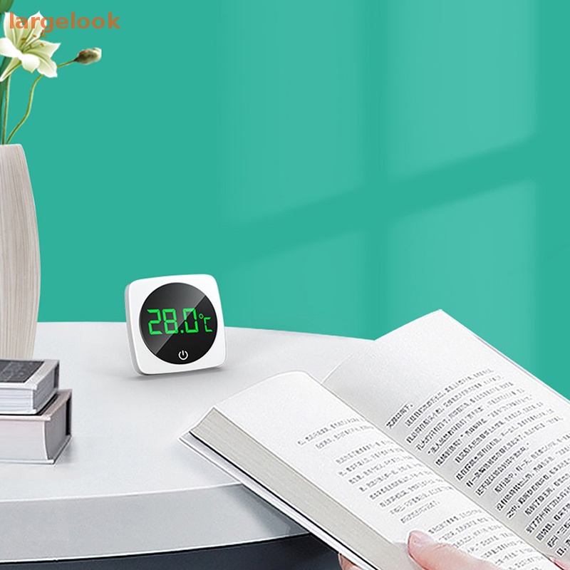 Nhiệt Kế Điện Tử Mini Tự Dính Màn Hình LCD Kỹ Thuật Số Cho Hồ Cá 0-60°C