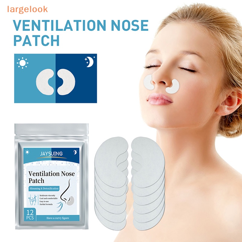 Bộ 12 Miếng Dán Mũi Chống Ngáy Khi Ngủ Tiện Dụng