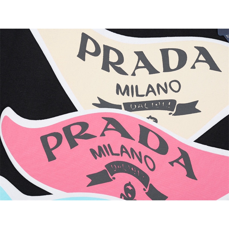 Áo Thun Cotton Tay Ngắn Cổ Tròn In Logo PR-AD &amp; - Thời Trang Đường Phố Mùa Hè