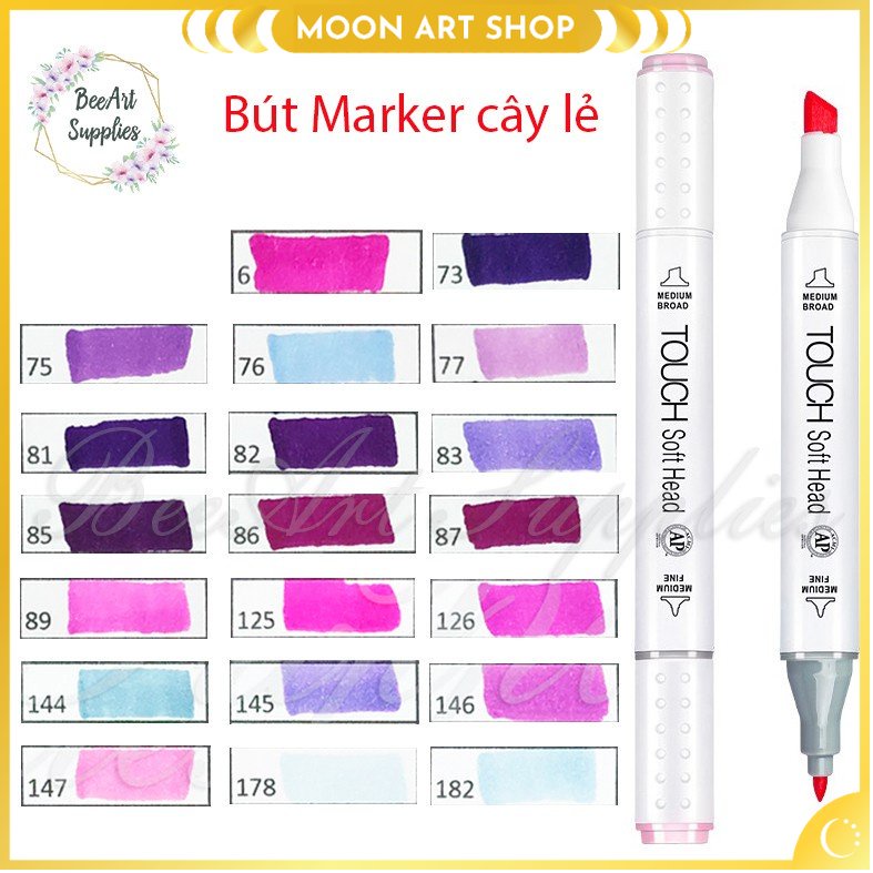 Bút Marker Cây lẻ - Touch Soft - Gam Tím- Page 8