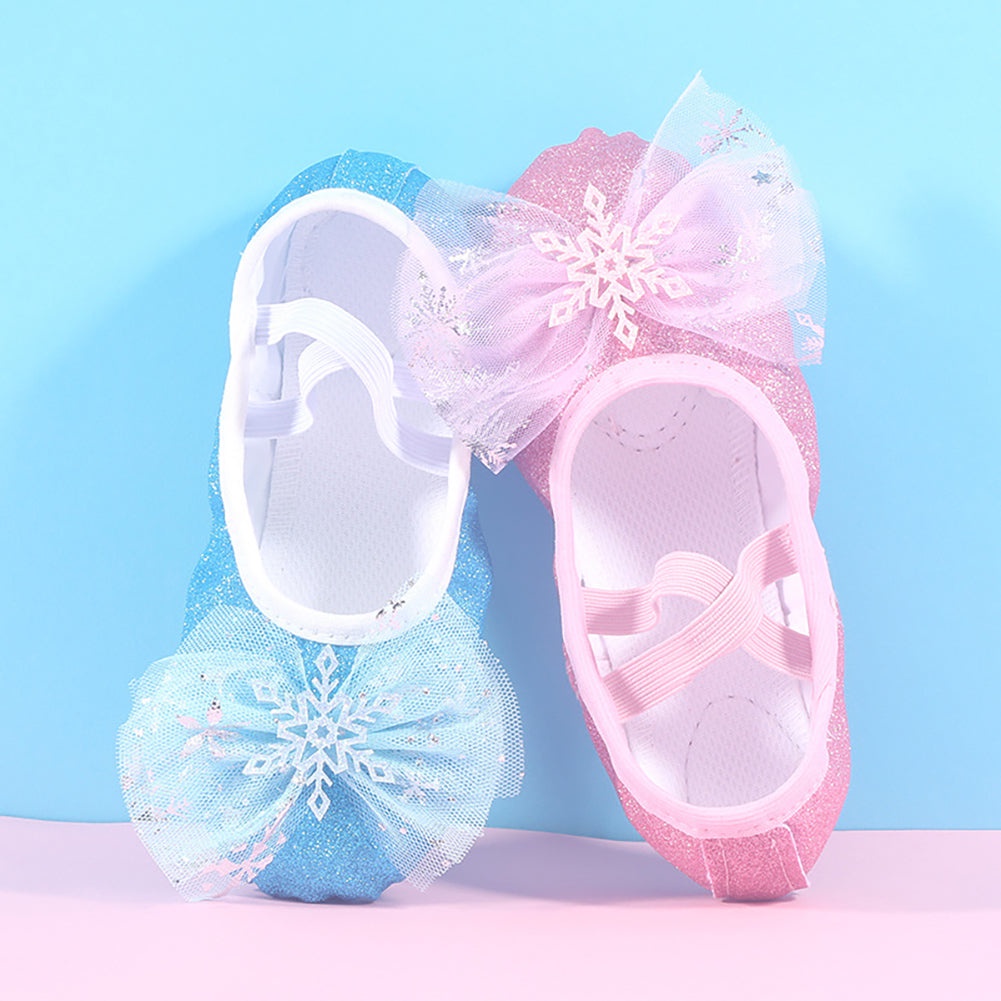 Giày Múa Ba Lê Đế Mềm Đính Nơ Xinh Xắn Cho Nữ