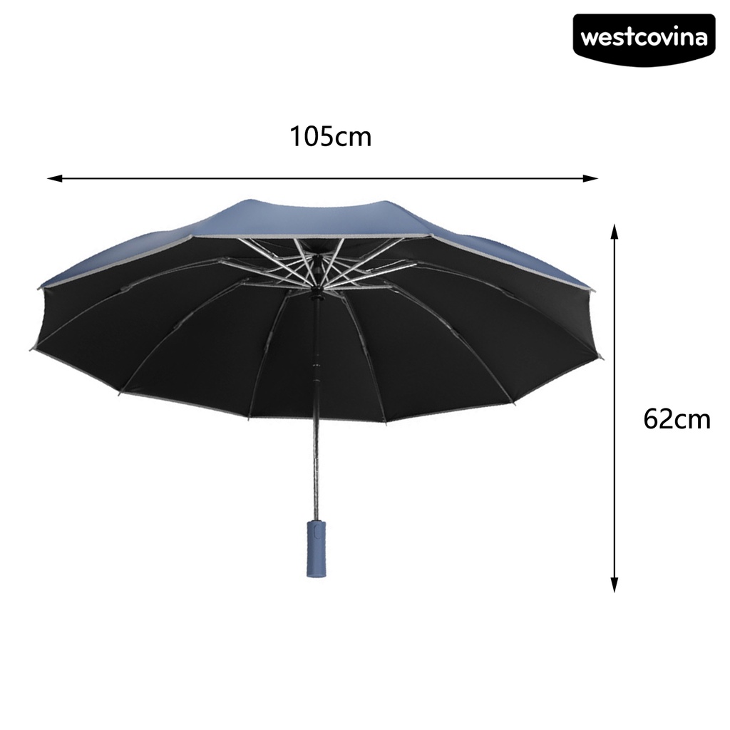 [COD]☁Dù Gấp Tự Động Có Đèn Pin LED Tay Cầm Dài Tiện Dụng