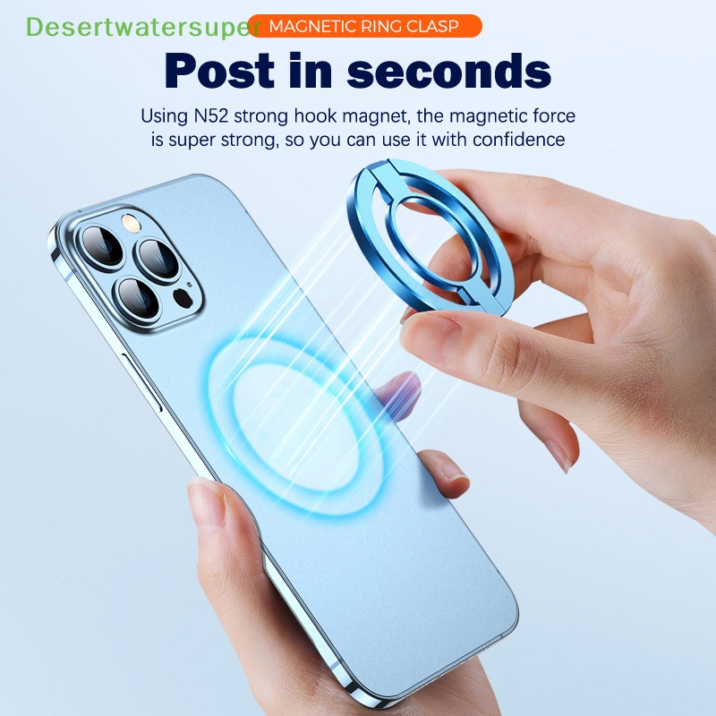 Nhẫn Móc Điện Thoại Siêu Mỏng Nam Châm Xoay 360 Độ