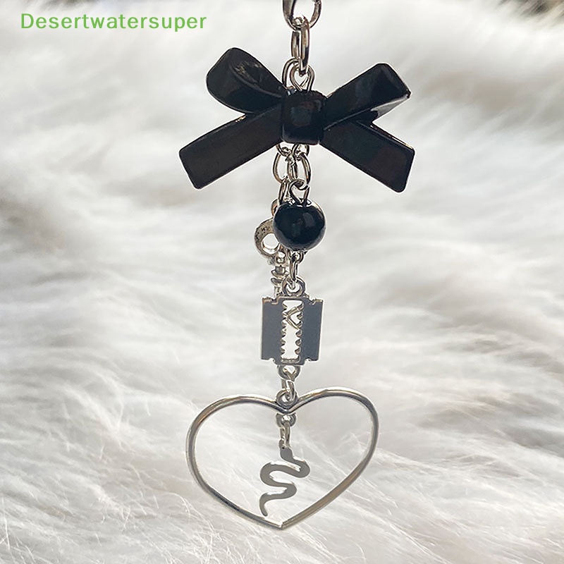 Móc Khóa Điện Thoại Y2K Hình Bướm Phong Cách Gothic