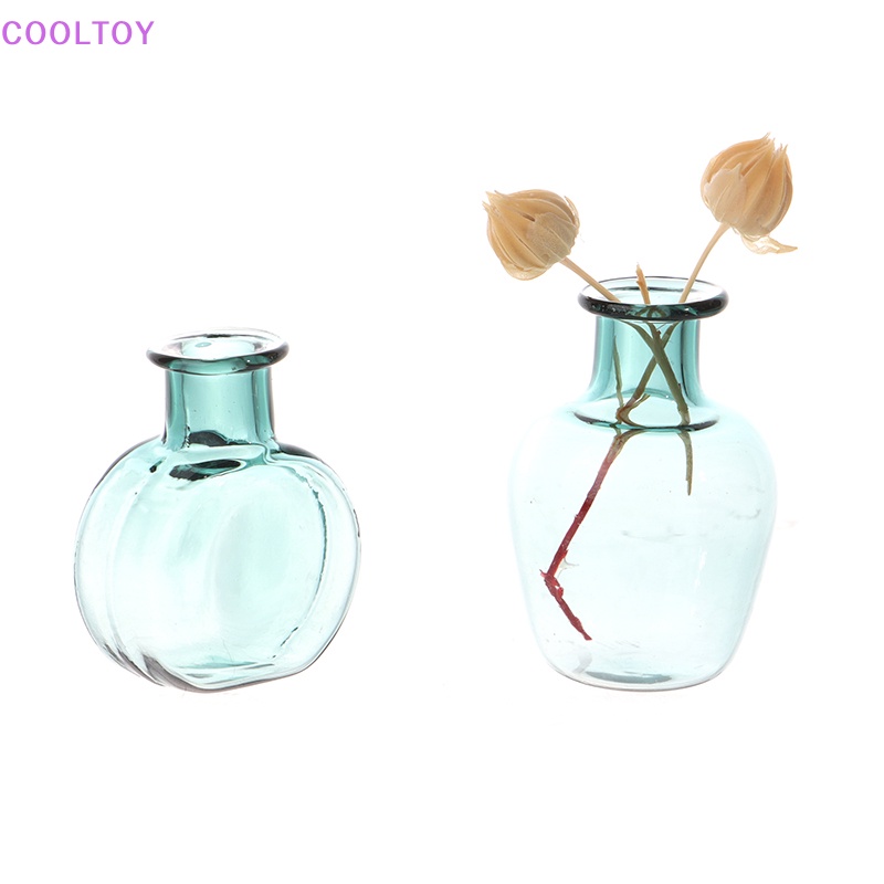 1 Bình Hoa Thủy Tinh Mini Tỉ Lệ 1: 12 Trang Trí Nhà Búp Bê