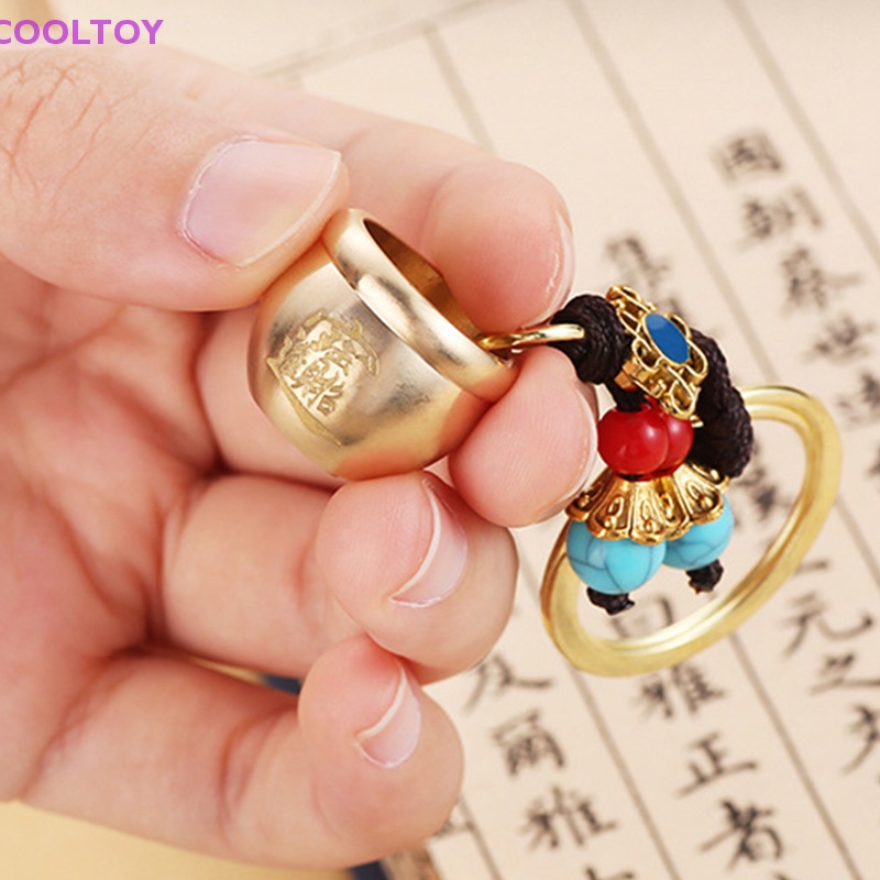 Cooltoy Móc Khóa Xe Hơi / Túi Xách Hình Trụ Bằng Đồng Thau Sáng Tạo