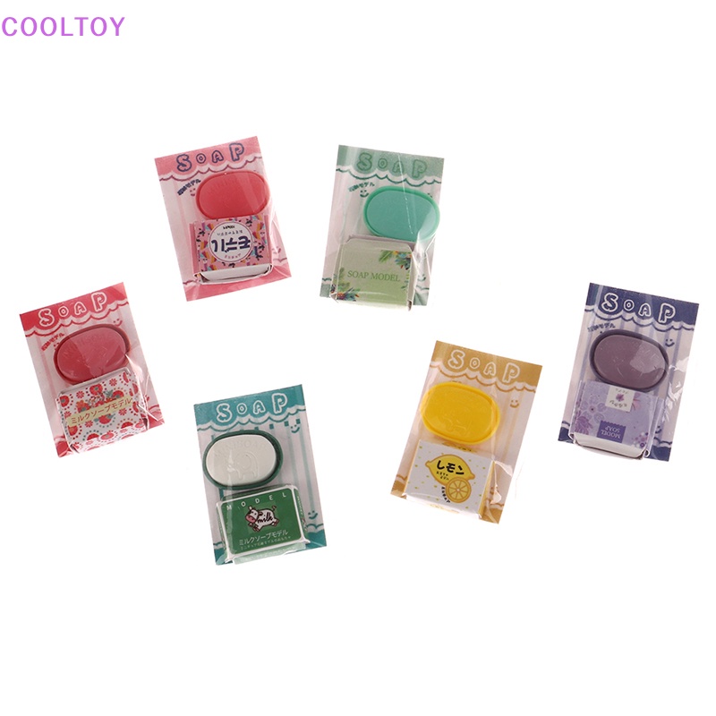 Cooltoy Bộ Hộp Xà Phòng Mini Tỉ Lệ 1 / 12 Trang Trí Nhà Búp Bê