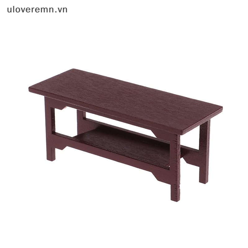 1 Bàn Gỗ Mini Tỉ Lệ 1 / 12 Trang Trí Nhà Búp Bê