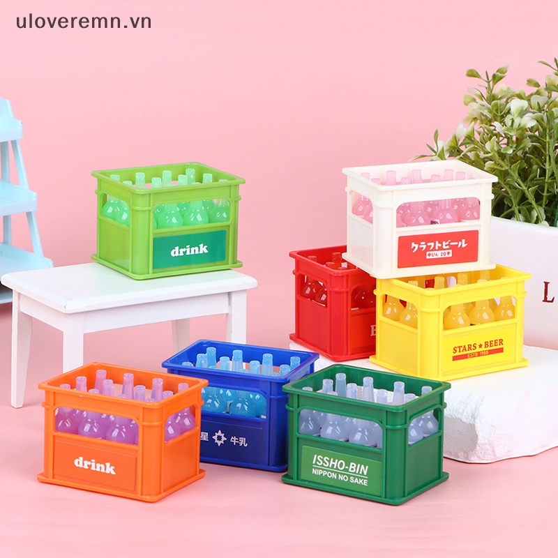 1 Bộ Giỏ Đựng Nước Uống Mini Trang Trí Nhà Búp Bê