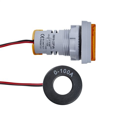 Đồng hồ đo điện áp RIRIHI 22mm 0-100a 60-500v