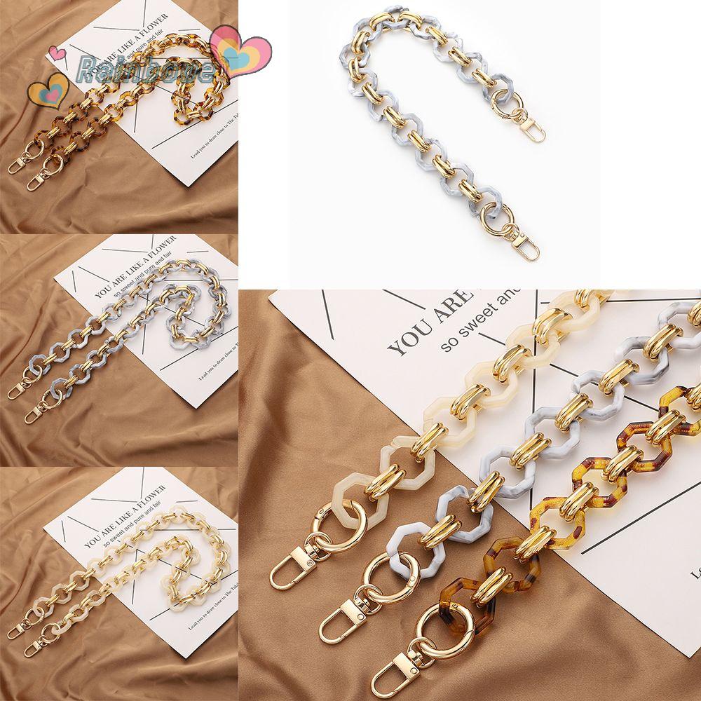 Dây Đeo Túi Xách Bằng Nhựa Acrylic Màu Cầu Vồng Tháo Rời Được Tiện Dụng