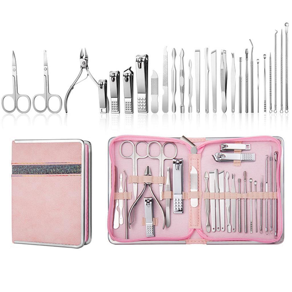 Bộ 26 Dụng Cụ Làm Móng Chuyên Nghiệp Bằng Thép Không Gỉ