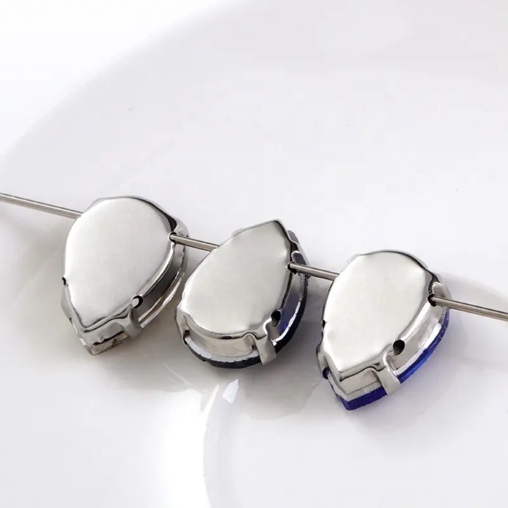 Đá Pha Lê Hình Giọt Nước Lớn Lấp Lánh Hợp Thời Trang Dùng May Túi Xách / Giày Dép